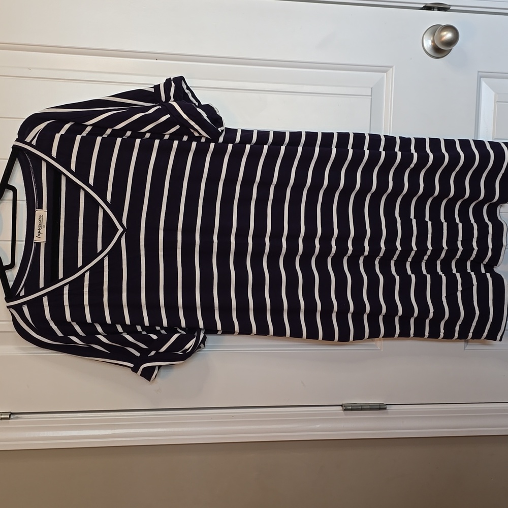 Impressions 1X shirt dress with pockets